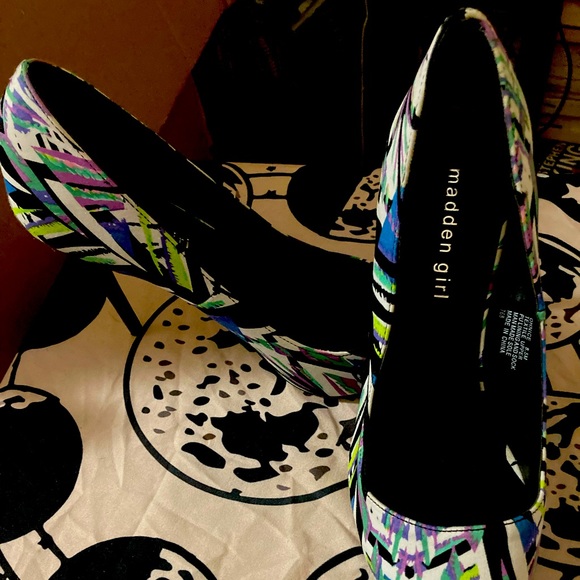 Madden Girl Shoes - Madden girl size 8.5 m heels multicolored